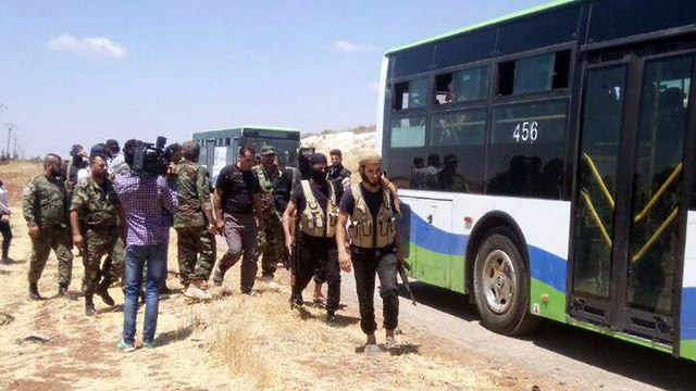 פינוי מורדים מחוז דרעא דרום סוריה ()
