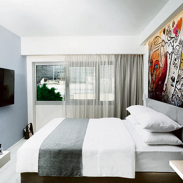 חדר בעיצוב של לייטרסדורף במלון לינק | צילום: דניאל לילה