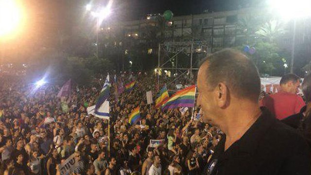 На митинге в Тель-Авиве 9 ава