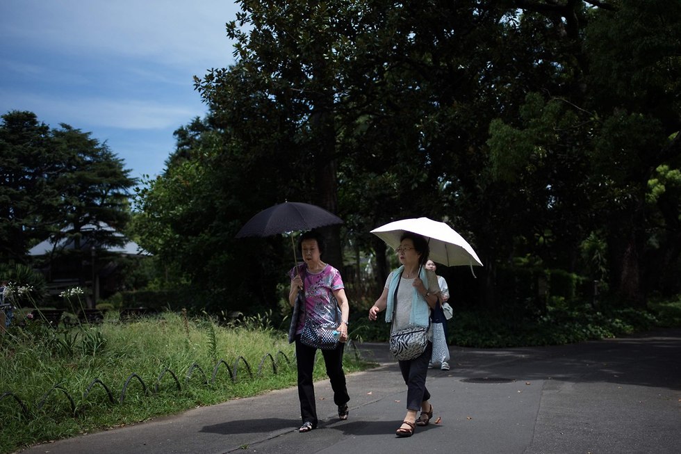 יפן גל חום קטלני שיא טמפרטורה הרוגים (צילום: AFP)