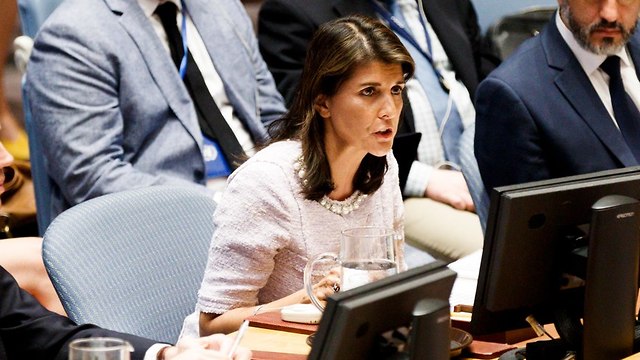 Nikki Haley in the UNSC (Photo: EPA)