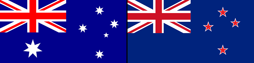 דגל ניו זילנד אוסטרליה (צילום: shutterstock)