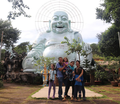 הבודהה השמח בדאלאת, וייטנאם (צילום: משפחת מרגלית)