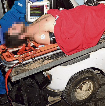 הקצין שנפצע שלשום בגבול עזה. חמאס מפעיל רחפנים גם כדי לאתר מארבים של צה"ל | צילום: חיים הורנשטיין
