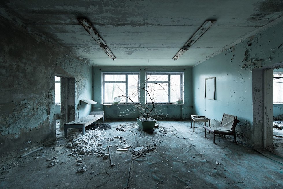המתנה נצחית: חדר ההמתנה בבית החולים הנטוש בפריפיאט (צילום: דיוויד דה רואדה)