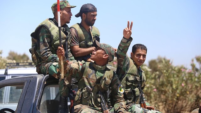 Syian army soldiers in Quneitra (Photo: AFP)