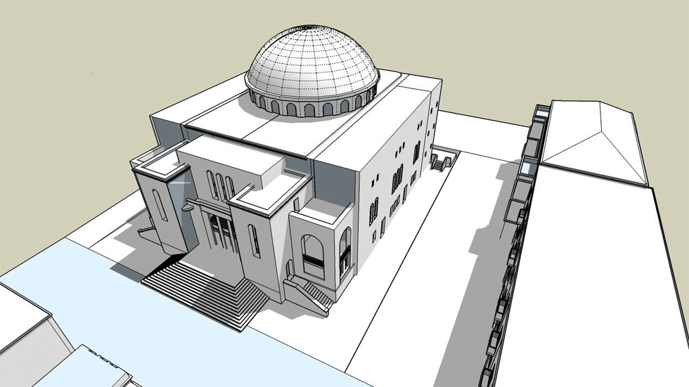 מחזירים עטרה ליושנה. בית הכנסת הגדול (הדמייה: אורי פדן אדריכלות)