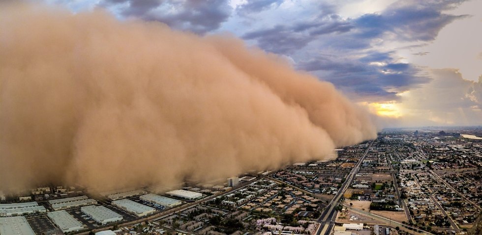 סופת אבק ענן פיניקס אריזונה ארה