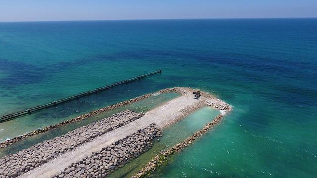 Морские заграждения на границе с сектором Газы. Фото: минобороны Израиля