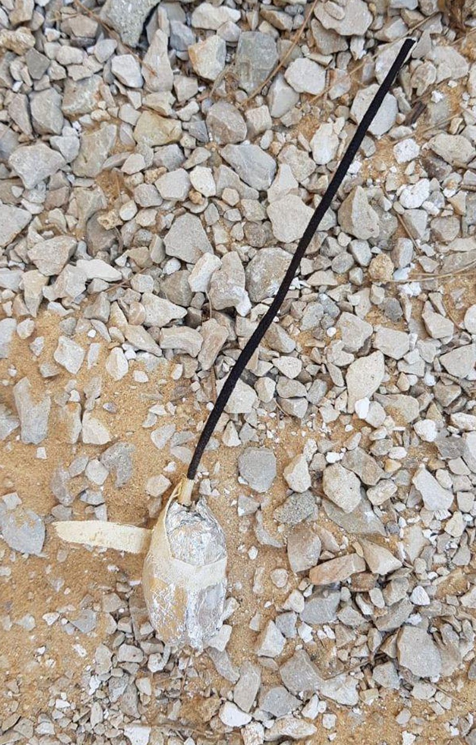 Incendiary device which was attacked to kite found in Kissufim forest