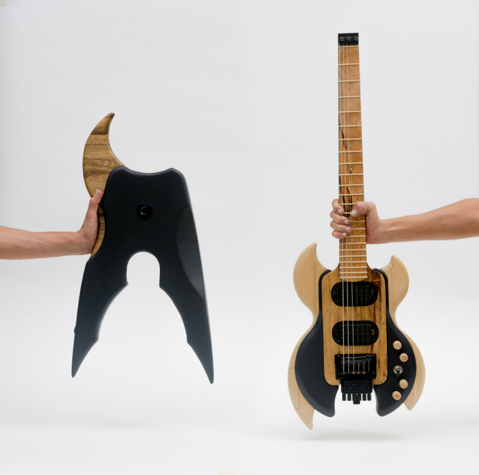 עיצוב בסיסי ונקי, שמאפשר התאמה של חלקי הגיטרה לפי צרכים משתנים.  (צילום: דניאל אהרון)