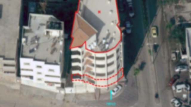 תקיפת בניין המשרת את כוחות ביטחון הפנים של ארגון הטרור חמאס בצפון רצועת עזה. (צילום: דובר צה