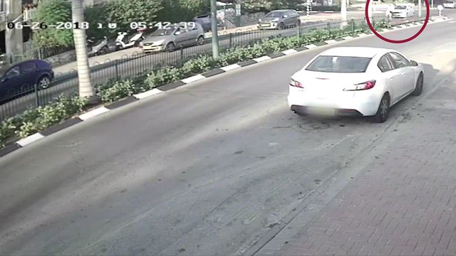 יוטיוב: רגע ההתאונה (צילום: באדיבות המשטרה)