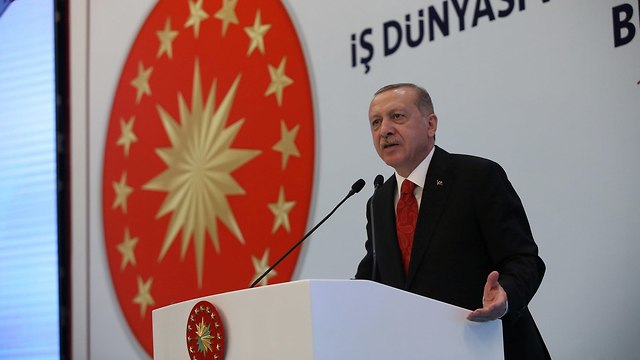 נשיא טורקיה רג'פ טאיפ ארדואן טרבזון (צילום: רויטרס)
