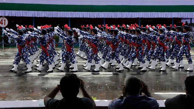 הודו חגיגות יום העצמאות ניו דלהי (צילום: AP)