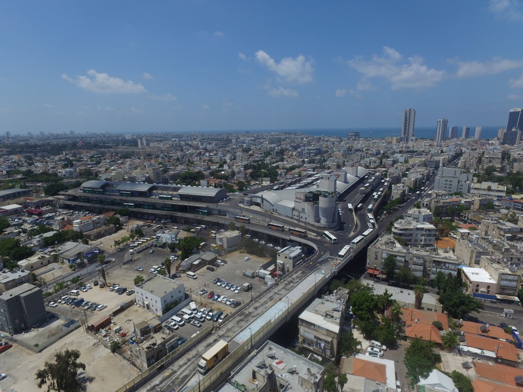 רחפן תחנה מרכזית חדשה תל אביב התחנה המרכזית החדשה בתל אביב (צילום: חן אנגלנדר)
