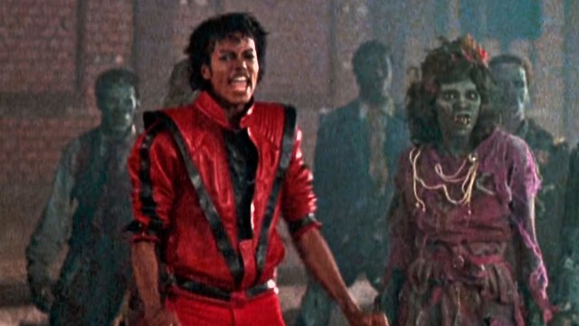 מתוך הקליפ Thriller של מייקל ג'קסון ()