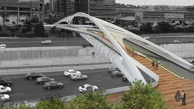 A simulation of the new bridge (Photo: Hen Architects)