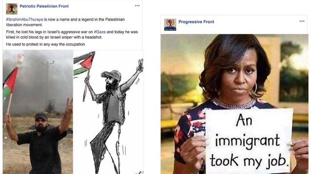 קריקטורה אנטי-ישראלית בפייסבוק ()