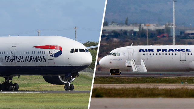 British Airways and Air France (Photos: GettyImages)