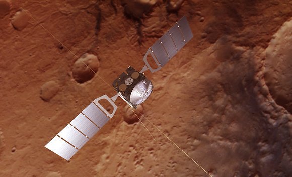 הנחתת נעלמה, החלק השני של החללית לרחף מסביב לכוכב הלכת ולחקור אותו. מארס אקספרס (צילום: ESA/ATG medialab)