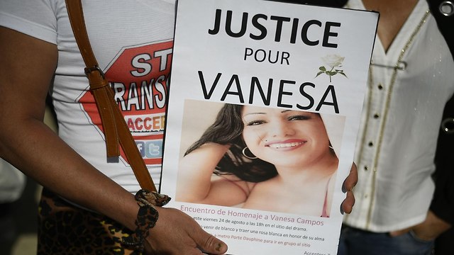 צרפת זונה טרנסג'נדרית ונסה קמפוס רצח (צילום: AFP)