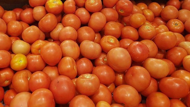Турецкие помидоры в супермаркете. Иллюстрация 