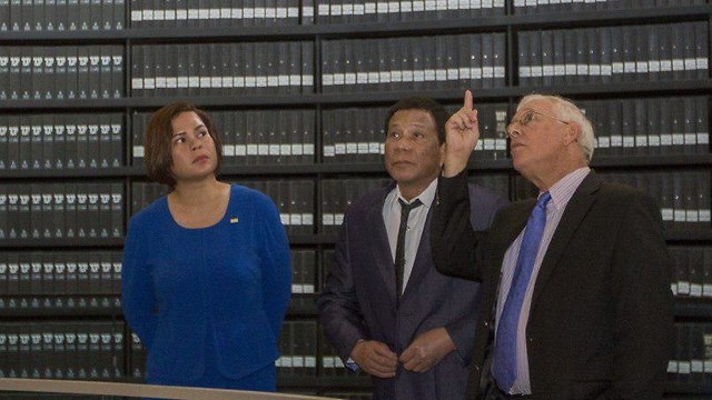 נשיא פיליפינים רודריגו דטורטה ביד ושם (צילום: עידו ארז)
