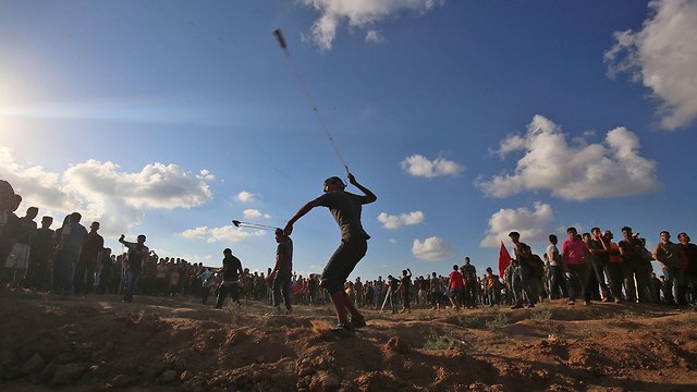 Gaza border riots (Photo: AFP)