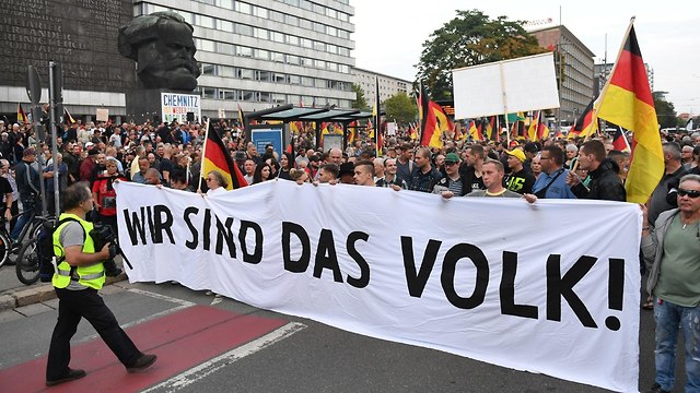 Демонстрация в Хемнице. Фото: MCT