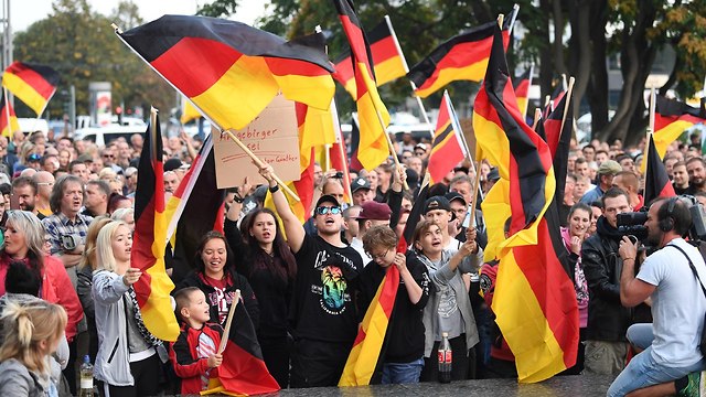 Массовая демонстрация в Хемнице. Фото: MCT