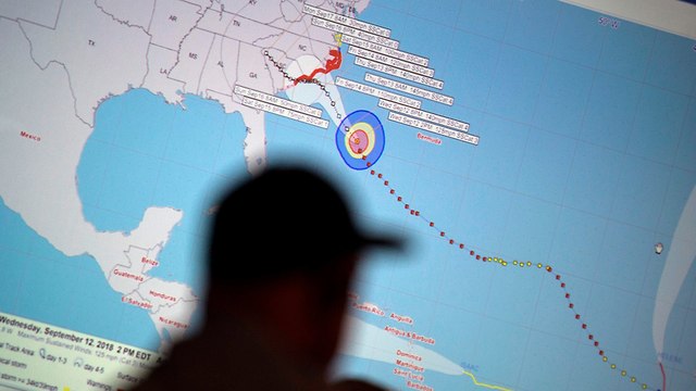סופת הוריקן פלורנס  (צילום: AFP)