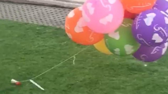 Incendiary balloons discovered in a children’s playground