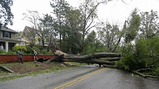 הוריקן פלורנס בניו ברן (צילום: AP)