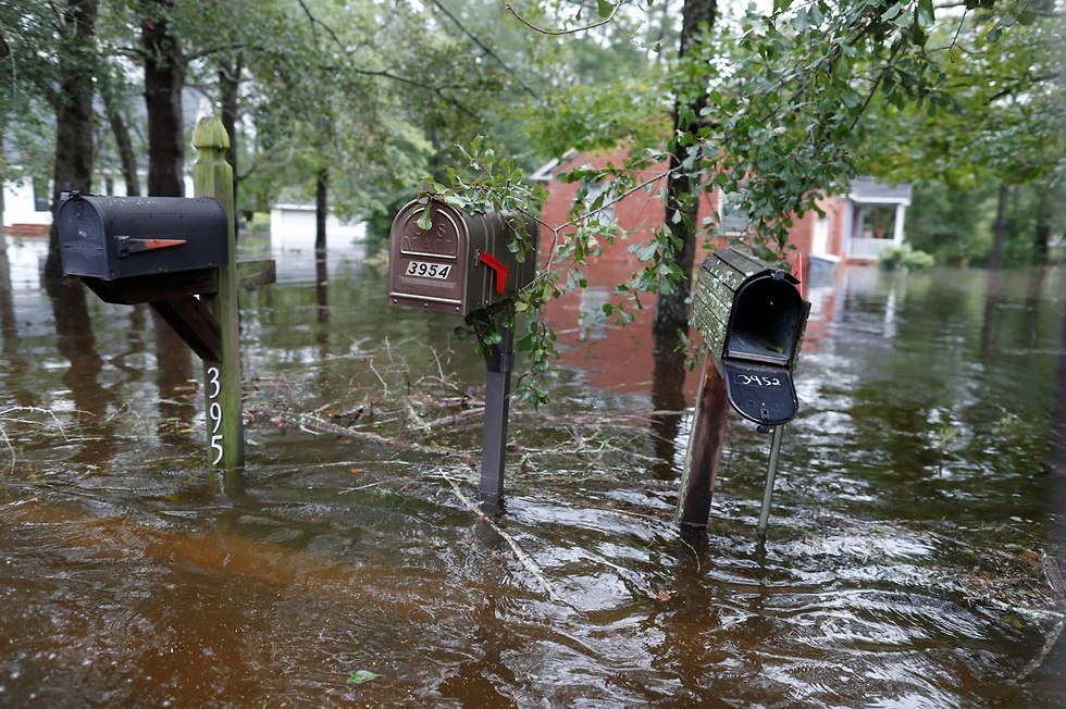 נזקי הסופה פלורנס צפון קרוליינה ארה