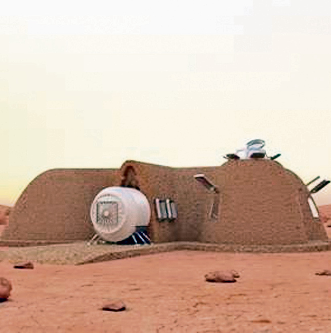 הדמיה של הבית שייבנה במאדים