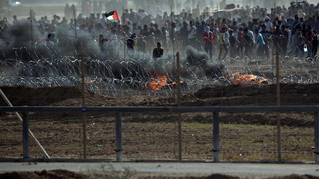 Gaza protests (Photo: IDF Spokesperson's Unit)
