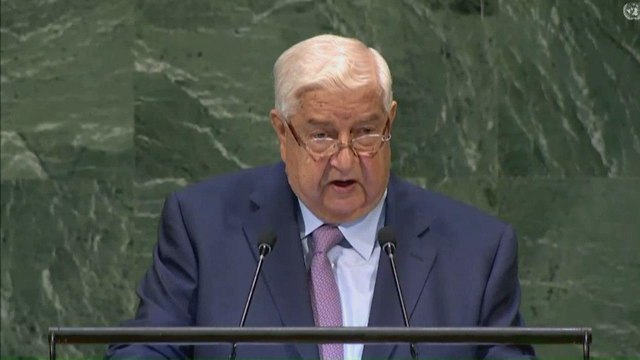 Syrian Foreign Minister Walid Muallem  (Photo: UN TV)