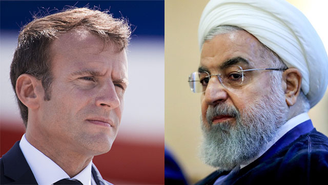 French President Macron; Iranian President Rouhani (Photos: AFP, MCT)