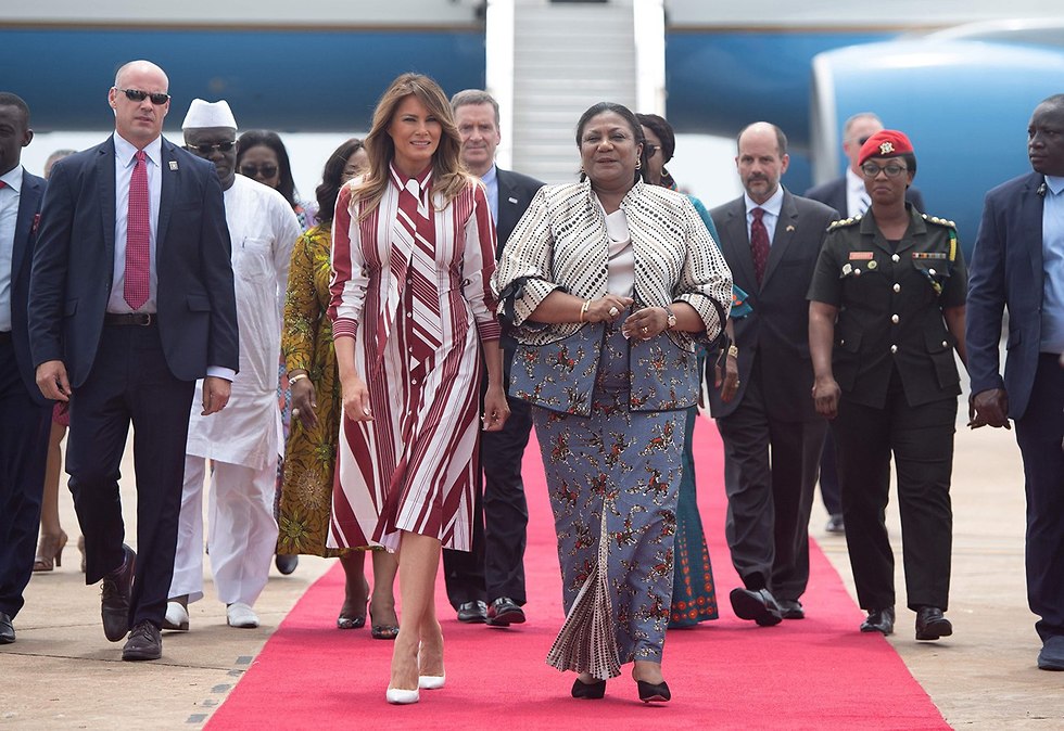 Мелания Трамп с визитом в Гане. Фото: AFP