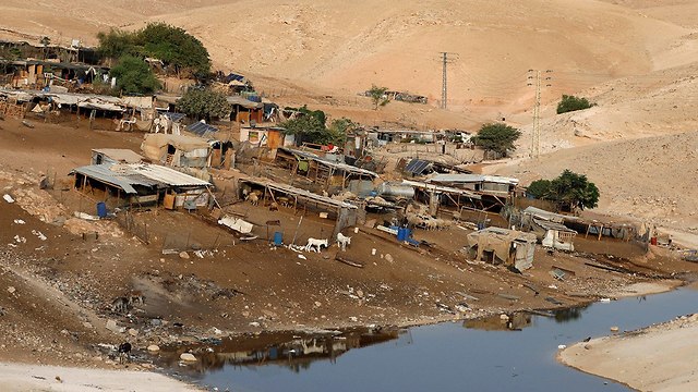 Bedouin-Palestinian village Khan al-Ahmar. (Photo: Reuters)