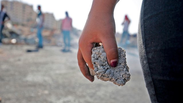 התפרעויות פלסטינים ב רמאללה (צילום: AFP)