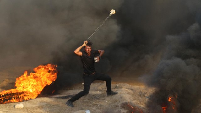 Беспорядки на границе сектора Газы. Фото: MCT
