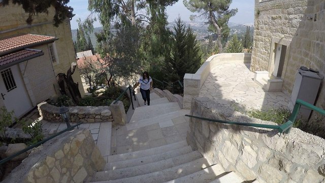 מטיילים בעין כרם ירושלים (צילום: אבי מועלם)