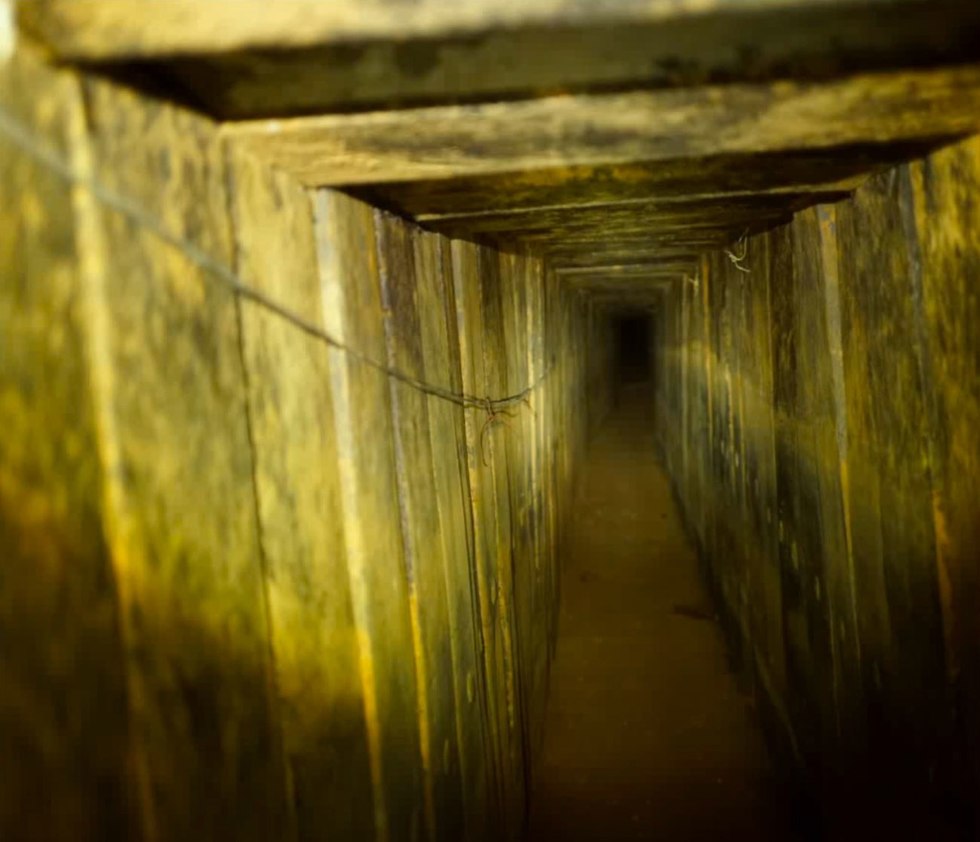 Tunnel discovered this week (Photo: IDF Spokesman's Office)