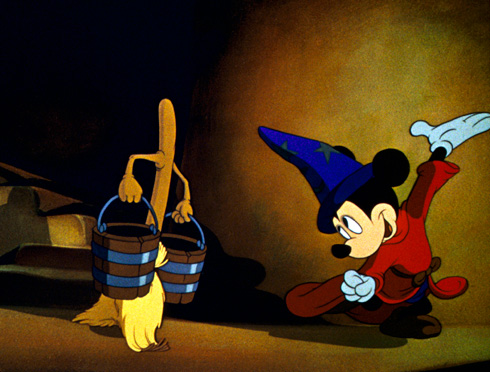 "פנטזיה" (1940). שוליית הקוסם  (צילום: DISNEY 1940)