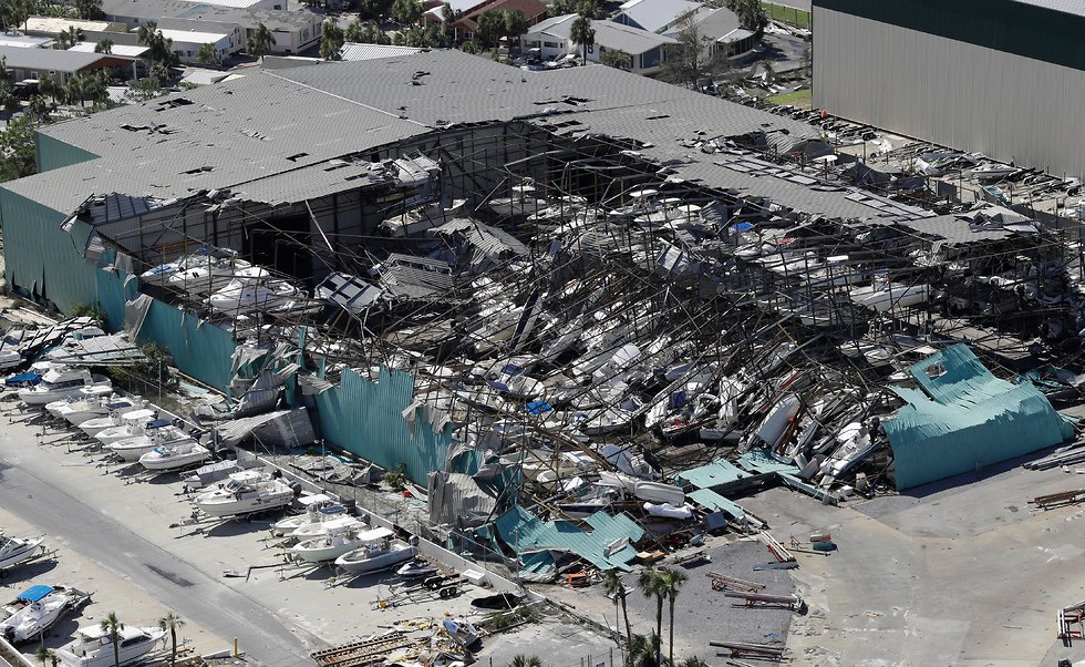 נזקי ההוריקן מייקל בפלורידה (צילום: Getty Images)