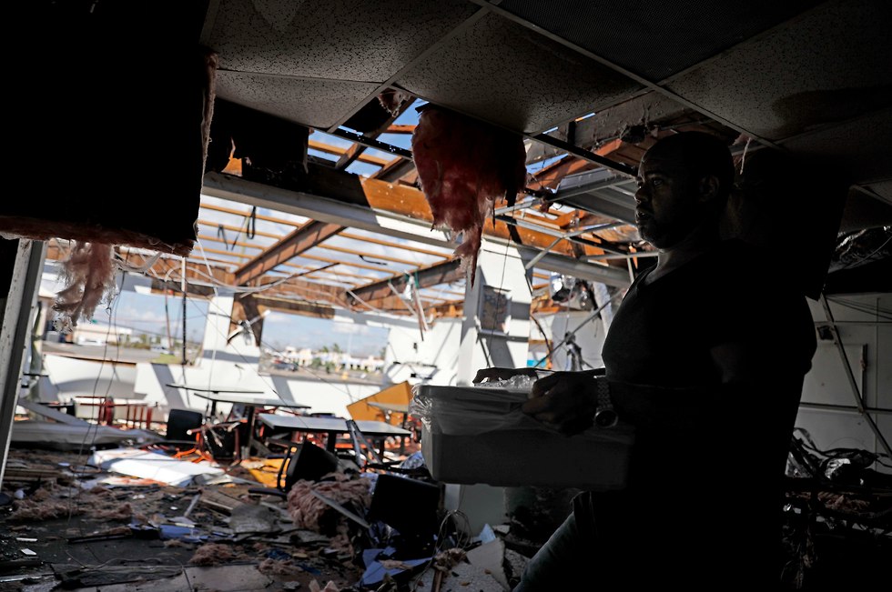 נזקי ההוריקן מייקל בפלורידה (צילום: AP)