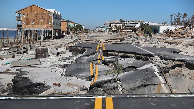 נזקים אחרי סופת ההוריקן מייקל בפלורידה (צילום: gettyimages)