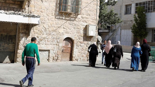 Hebron buildings slated for housing for Jews (Photo: AFP)